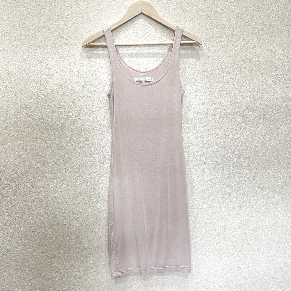 Lovers + Friends | Revolve Nude / Cream Tank Midi Dress XS/S Minimalist Summer